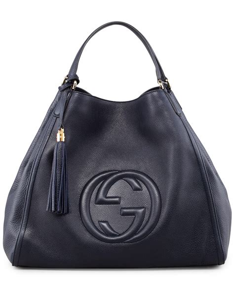 navy blue gucci tote bag|gucci blue purse.